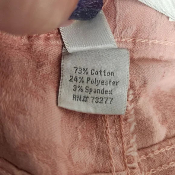 LC Lauren Conrad Pink Textured Pants, size 6 - Picture 7 of 9